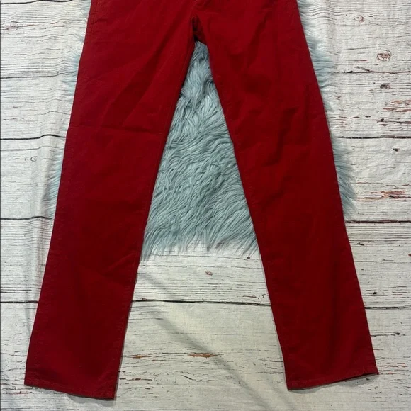 NWOT AG Adriano Goldschmied Graduate Chino Rocker Red Trousers